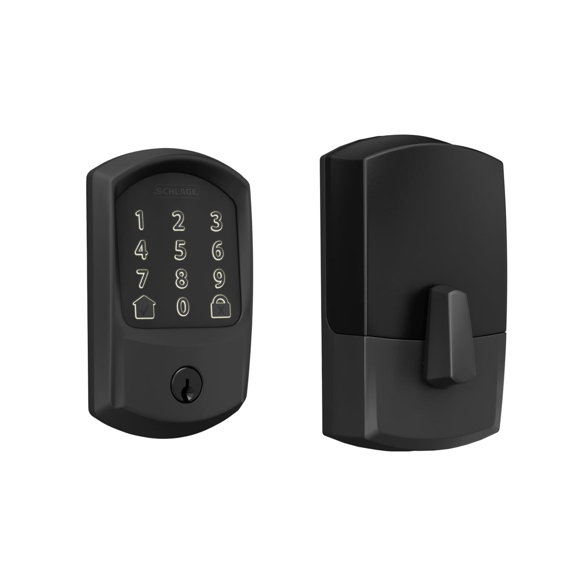 Schlage Encode Smart WiFi Deadbolt Lock with Century Trim, Matte Black
