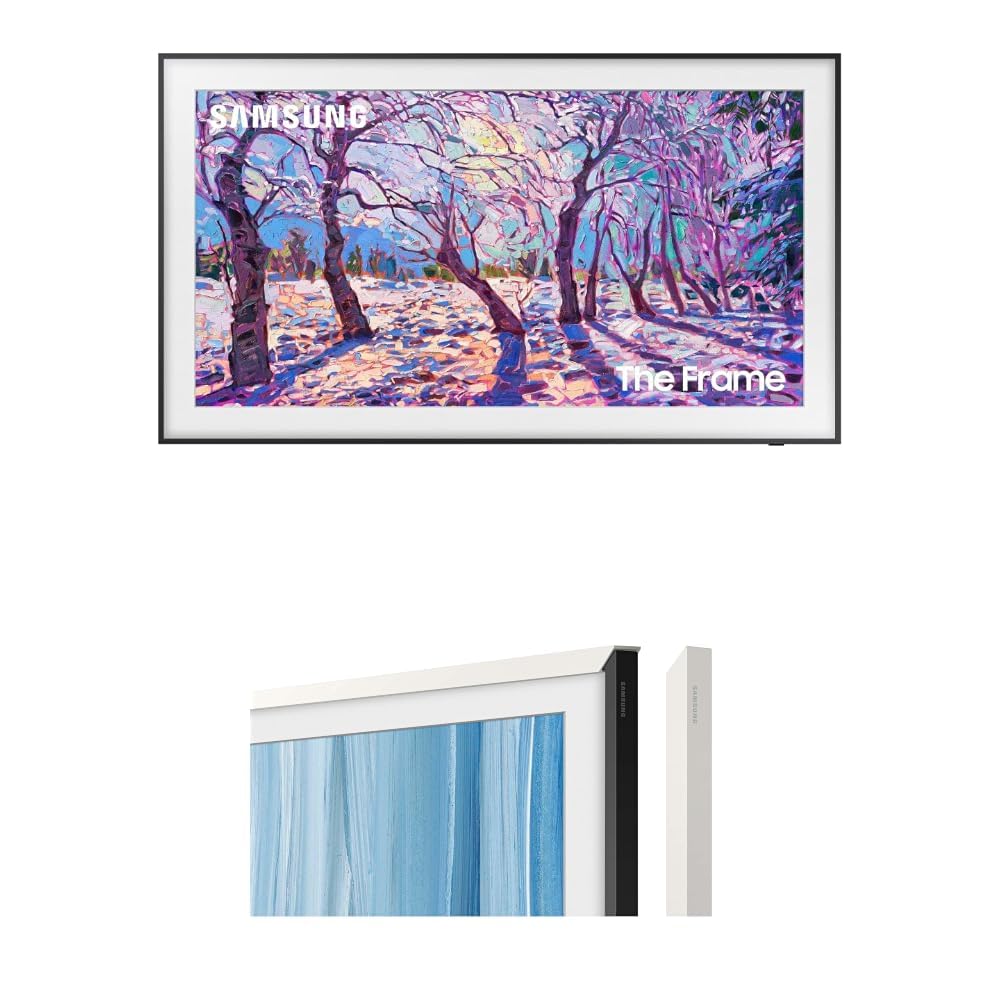 Samsung 55-Inch Class The Frame LS03F 4K QLED Smart TV (2025 Model) Slim Fit Wall Mount, Modern Frame Design, NQ4 AI Gen2 Processor, Art Mode, Artful Picture Quality, Samsung Vision AI, Alexa Built-in