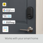 Yale Approach Smart Wi-Fi Deadbolt Retrofit Smart Lock, Unlimited Virtual Keys, App Remote Control, Keyless Entry - Black