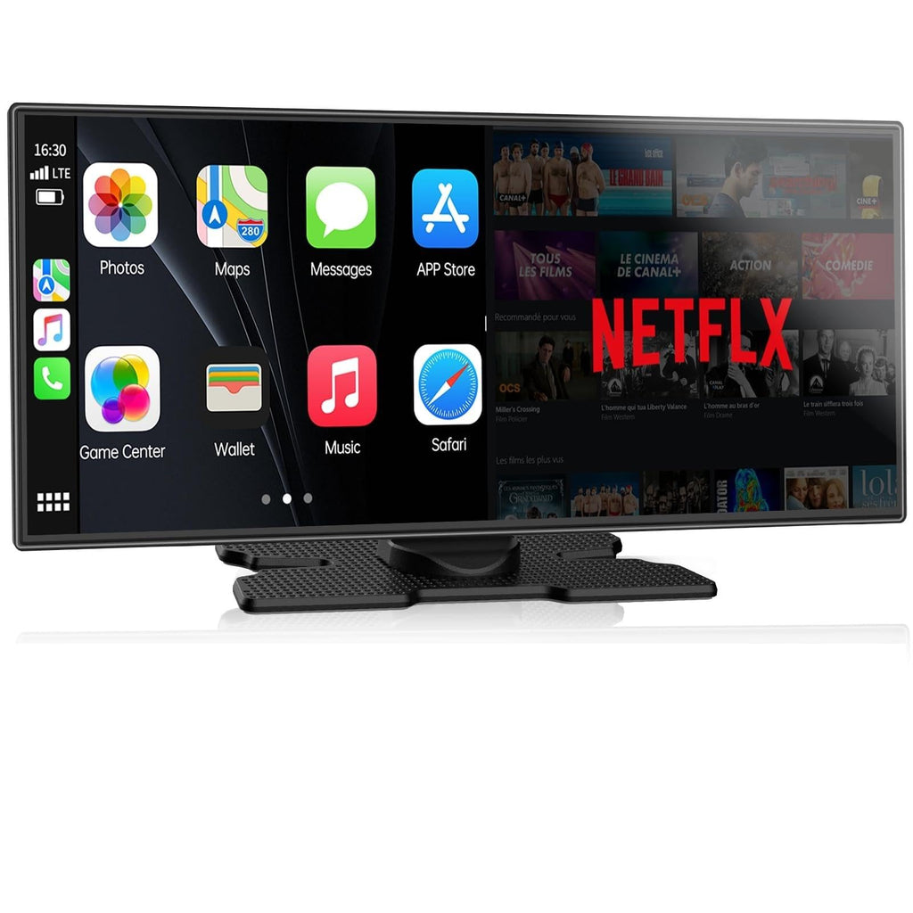LAMTTO 11'' Wireless Carplay Screen with Net-Flix YouTube and Backup Camera
