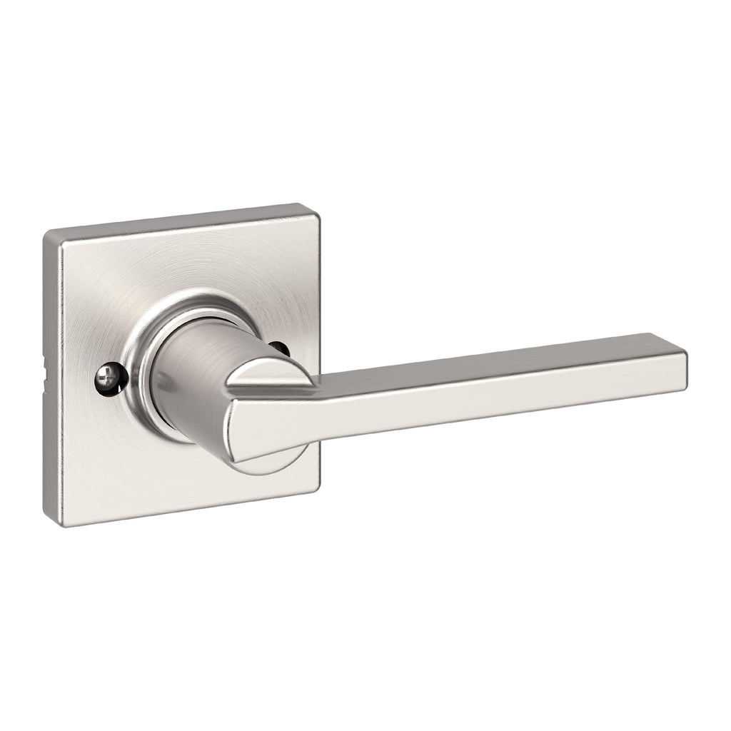 Kwikset Casey Entry Door Handle with Lock and Key, Secure Keyed Reversible Lever Exterior, for Front Entrance and Bedrooms, Matte Black, 4 Pack, Pick Resistant SmartKey Rekey Security and Microban