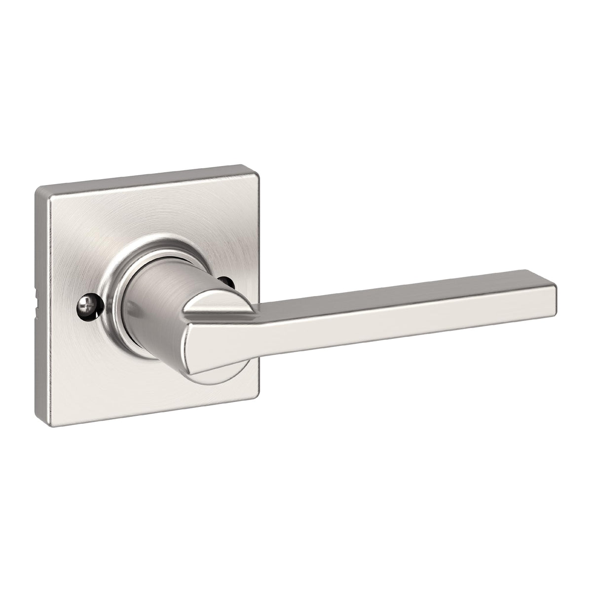 Kwikset Casey Entry Door Handle with Lock and Key, Secure Keyed Reversible Lever Exterior, for Front Entrance and Bedrooms, Matte Black, 4 Pack, Pick Resistant SmartKey Rekey Security and Microban