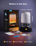 Govee Table Lamp 2 Pro x Sound by JBL, Cordless Table Lamp with Speaker