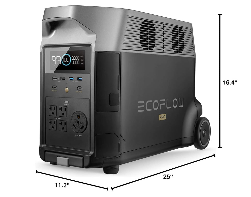 EF ECOFLOW Portable Power Station 3600Wh DELTA Pro, 120V 3600W AC Output