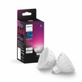 Philips Hue MR16 Smart LED Bulb 2-Pack, White and Color Ambiance, 30-Watt Equivalent, 2200-6500K