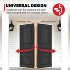 Kwikset Henley Front Door Lock Set with Deadbolt and SmartKey, Matte Black