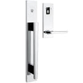 Kwikset Careus Front Door Lock Handle and Deadbolt Set, Entry Door Handleset Exterior with Interior Reversible Lever, Matte Black, Pick Resistant SmartKey Rekey Deadbolt Security