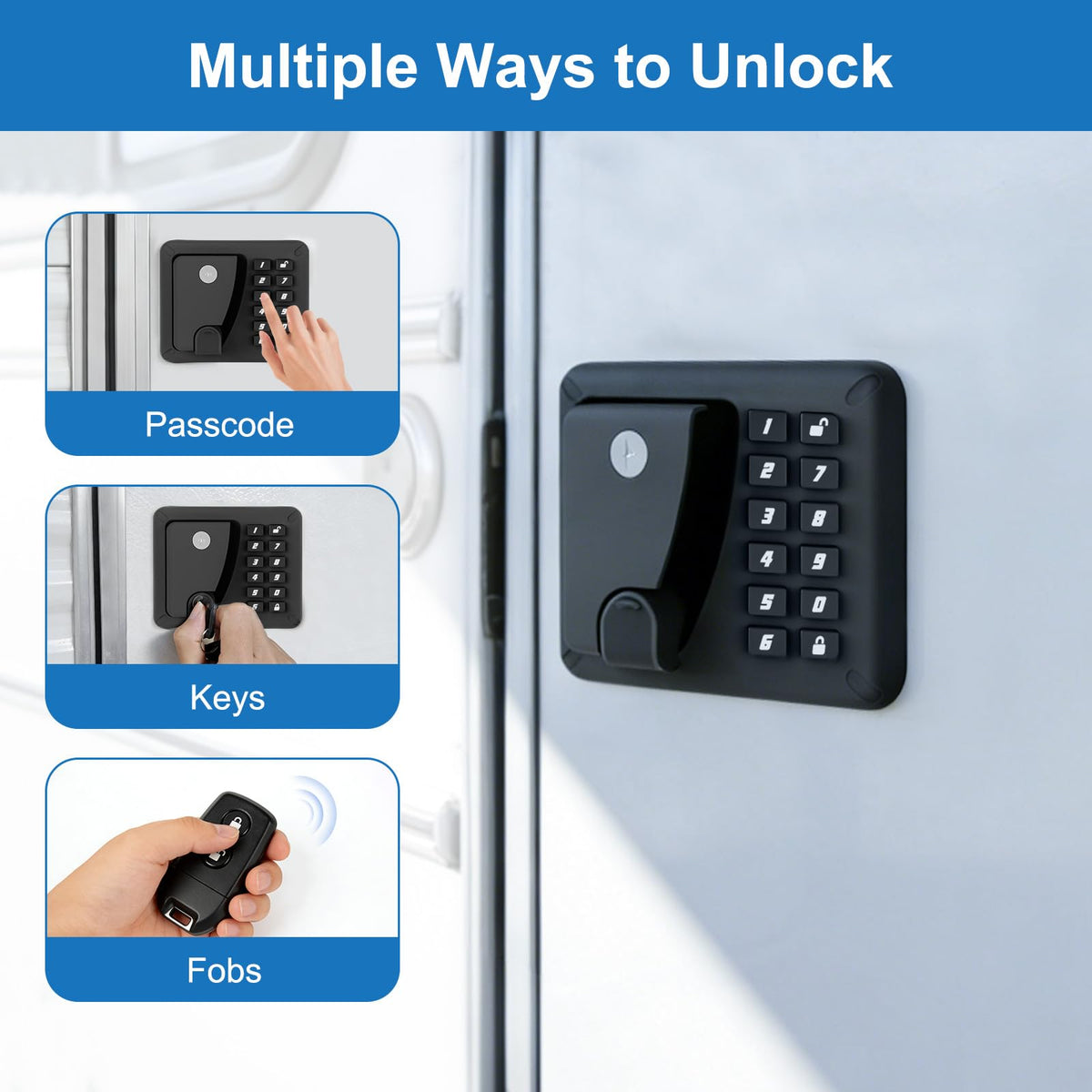 RV Door Lock Keyless Entry with Backlit Keypad & Remote Control