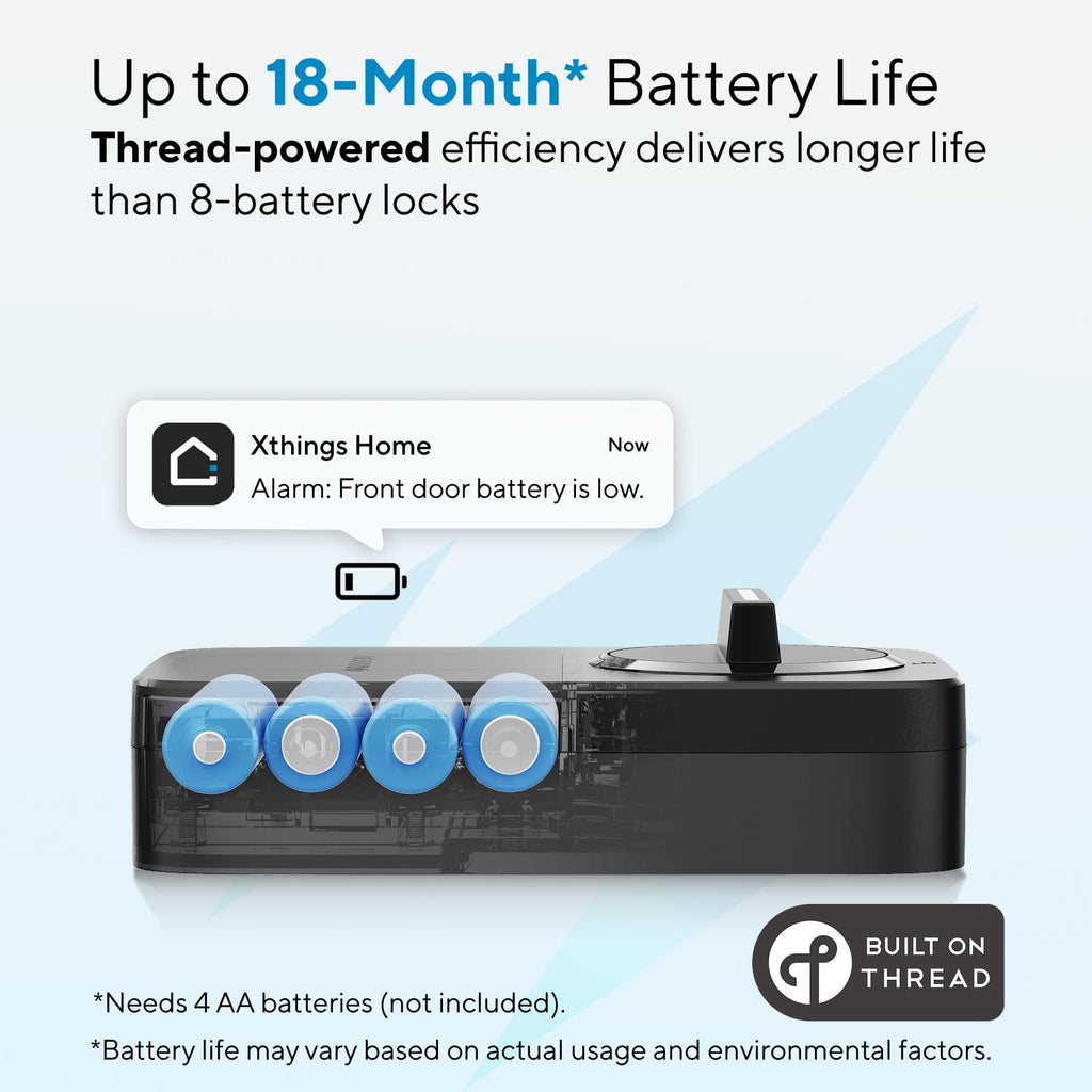 ULTRALOQ Bolt SE Smart Lock with Handle, Fingeprint Deadbolt, Remote Access