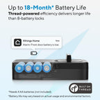 ULTRALOQ Bolt SE Smart Lock with Handle, Fingeprint Deadbolt, Remote Access