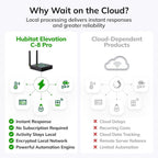 Hubitat Elevation C-8 Pro Smart Home Hub - Z-Wave Zigbee Matter