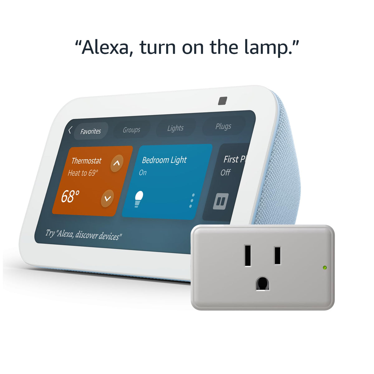 Echo Show 5 with Legrand Radiant Smart Plug