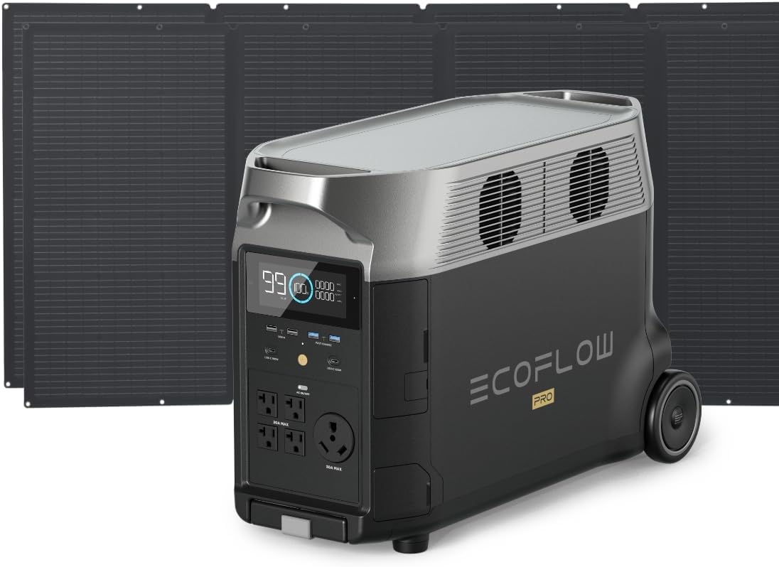 EF ECOFLOW Portable Power Station 3600Wh DELTA Pro, 120V 3600W AC Output