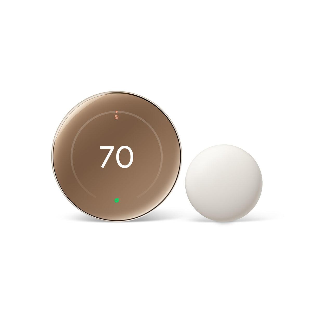 Google Nest Learning Thermostat (4th gen) + Nest Temperature Sensor (2nd gen) - Obsidian