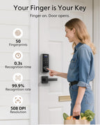Philips Fingerprint Smart Lock, Keyless Entry Door Lock, Smart Door Locks for Front Door, Keypad Deadbolt, APP Control, 9-Month Long Battery