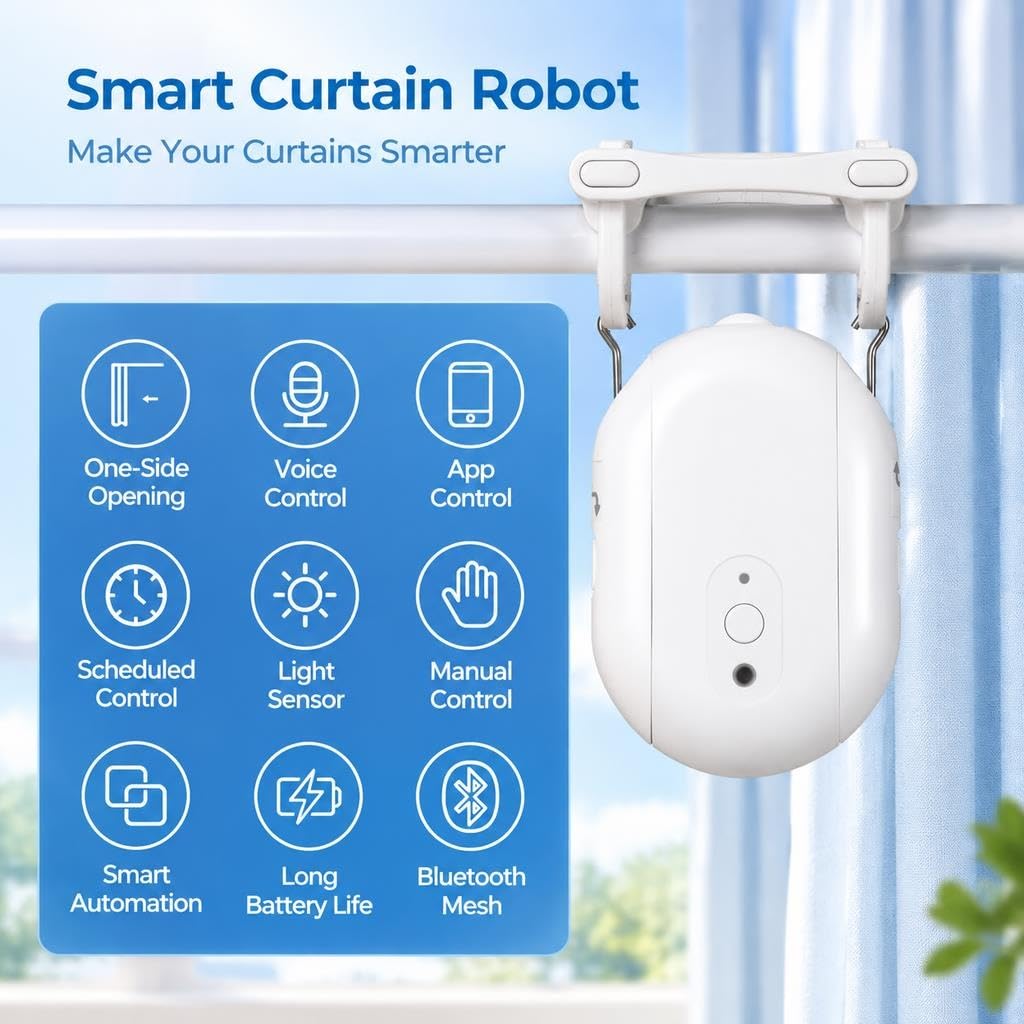 Smart Curtain Motor Slide-Out Remote Opener