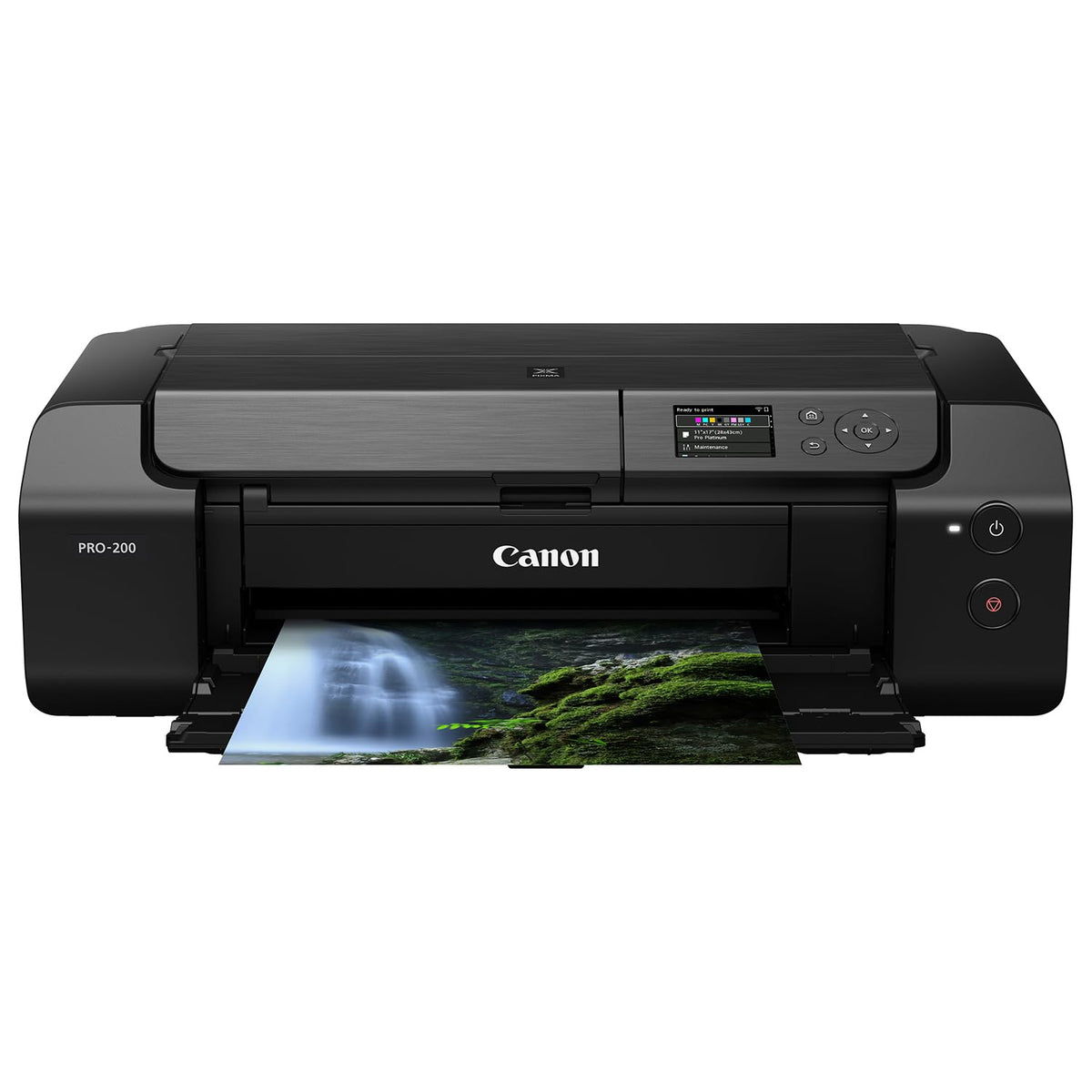 Canon PIXMA PRO-200S Professional 13" Wireless Inkjet Photo Printer, 3" Color LCD, 8-Color Dye Ink, Black