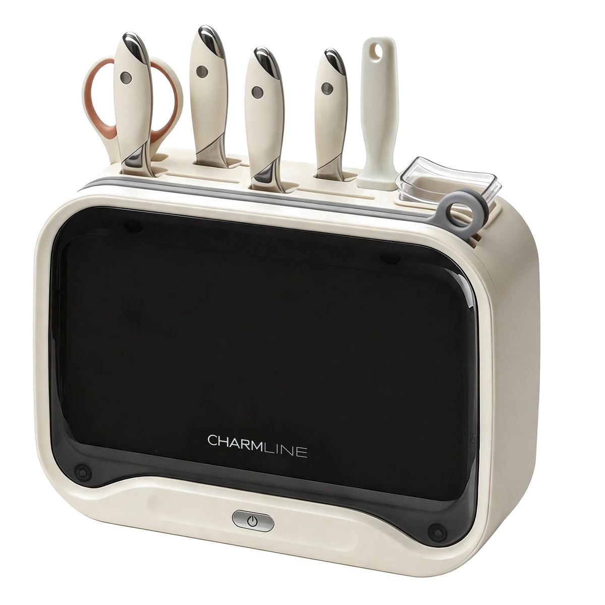 Next-Gen Smart Cutting Board and Knife Set with Holder, Self-Cleaning and Drying, Space-Saving Kitchen Organizer, Practical Gift for Mom, Dad, Housewarming, Birthday & Christmas