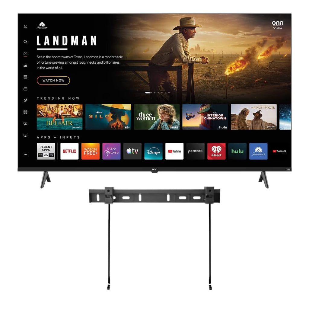 ONN Smart TV 32" Powered by VIZIO Technology Class 720p HD, Works with Apple Home, Amazon Alexa, and Google Home, DTS:X and DTS: Virtual X, 60Hz Refresh Rate, Bluetooth Capable - 32S2V1 (Renewed)