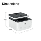 HP LaserJet Pro 3101sdw | Monochrome | Laser Printer | All-in-One | Duplex