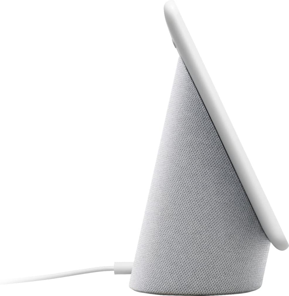 Google Nest Hub Max 10" Smart Display Assistant Voice Control, Built-in Camera, Wi-Fi, Bluetooth, Smart Home Hub, Stereo Speakers, Gesture & Video Calling – Chalk (Bulk Packaging)
