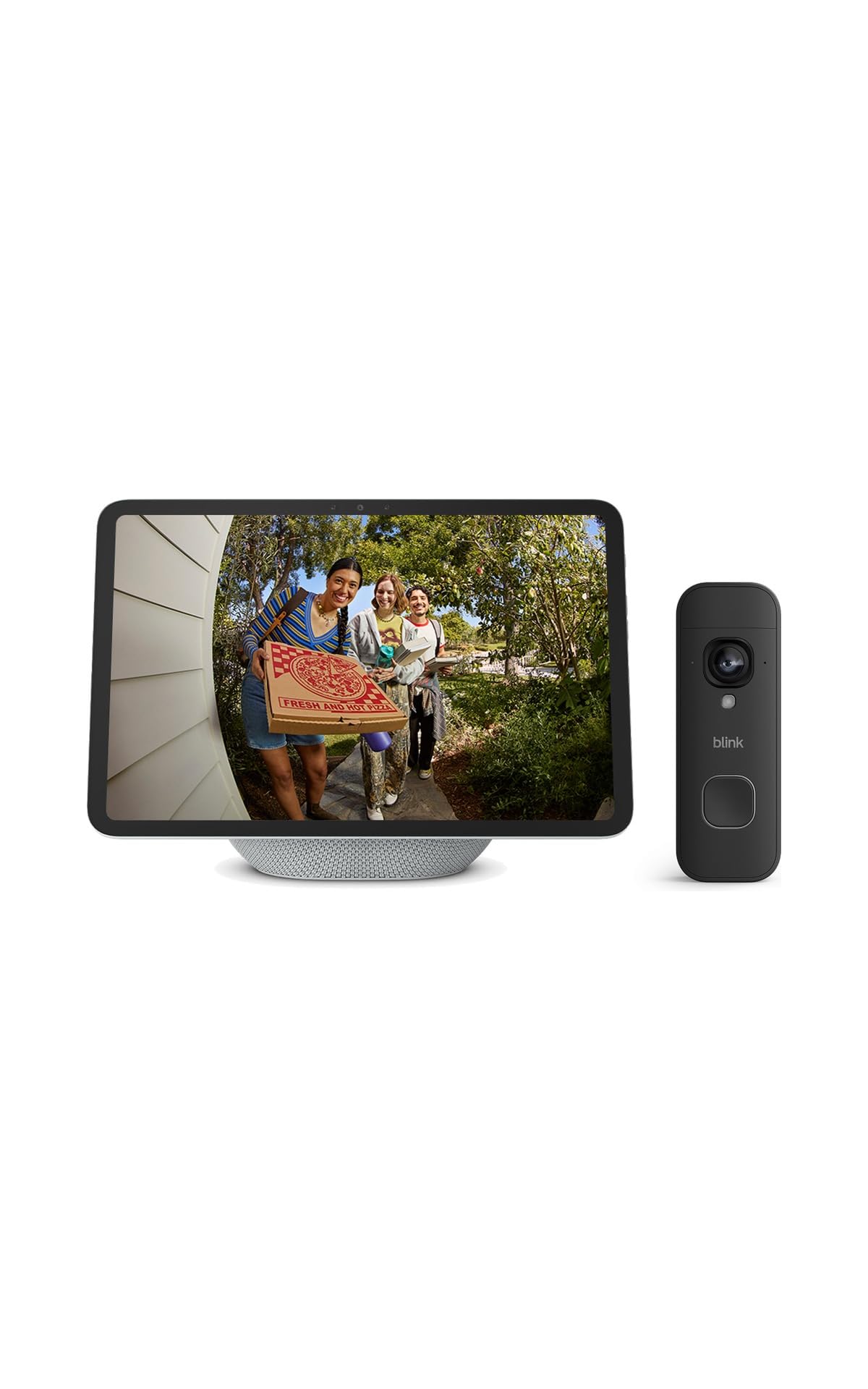 Amazon Echo Show 11 (newest model) with Vibrant Full-HD 11" Display + Blink Battery Doorbell 2K+ Wireless Video Doorbell Bundle