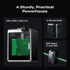 Creality K2 Combo (A) 3D Printer, Multicolor Printing with CFS, 600mm/s Printing Speed, 95% Pre-Assemble, Smart Al Camera & Auto Leveling, Next-Gen Direct Drive Extruder, Build Volume 260*260*260mm
