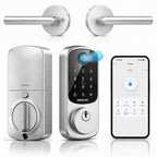 DESLOC B200 Smart Front Door Lock Handle Set, Fingerprint & App Control