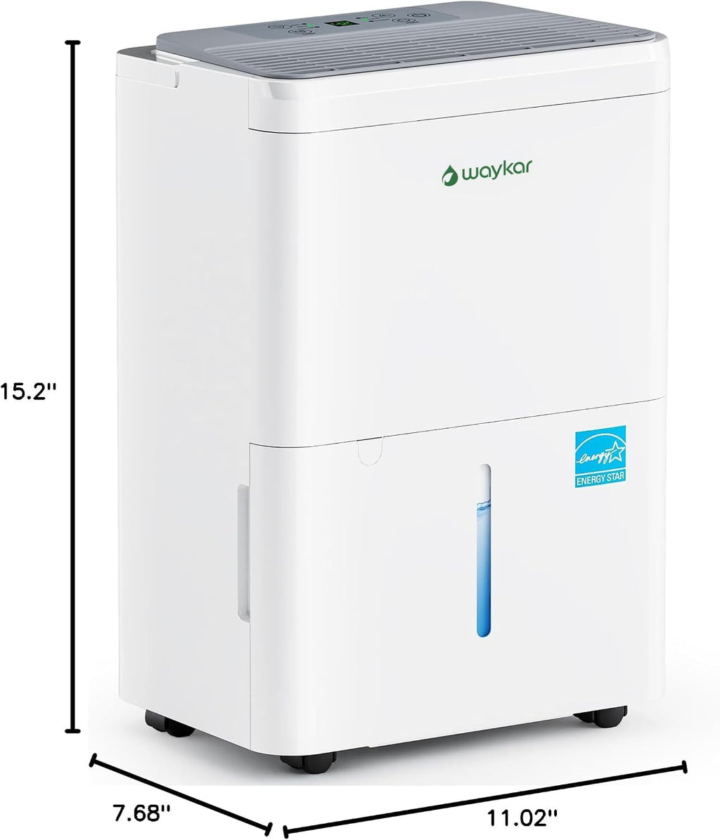 Waykar 30 Pint 2000 Sq. Ft. 2025 Energy Star Dehumidifier for Basement