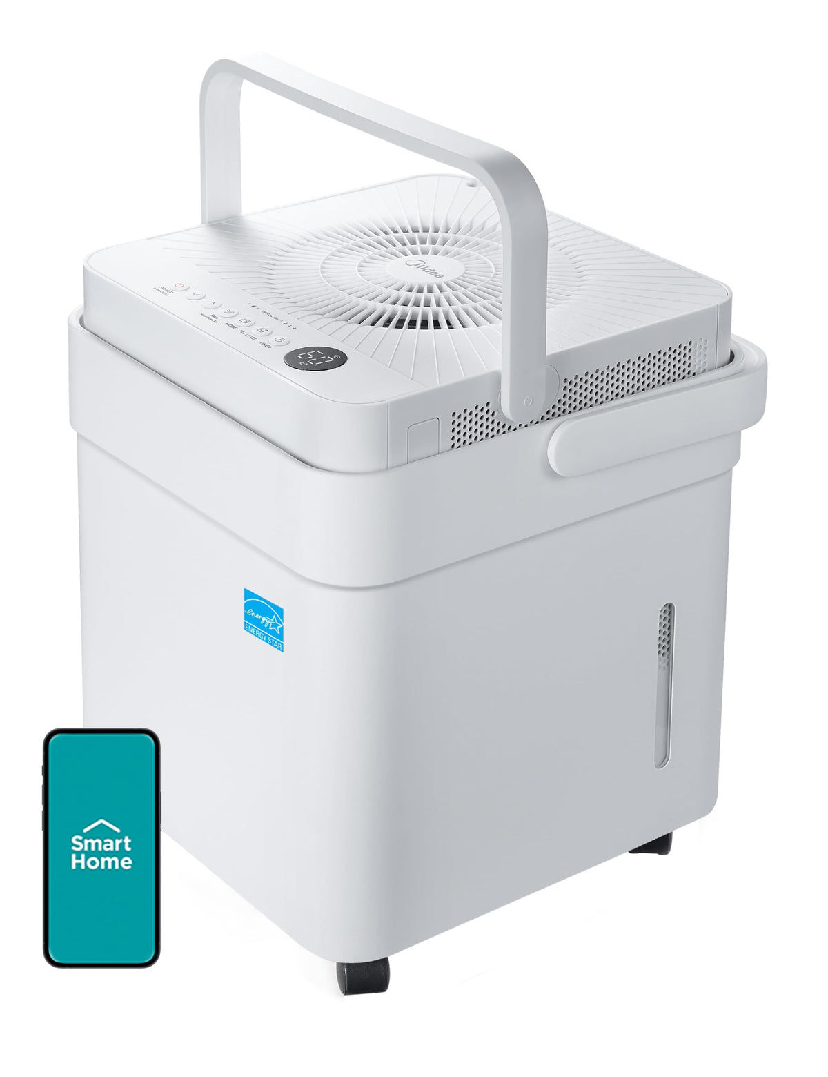Midea Cube 50 Pint Dehumidifier with Pump, 4,500 Sq. Ft, Smart Control