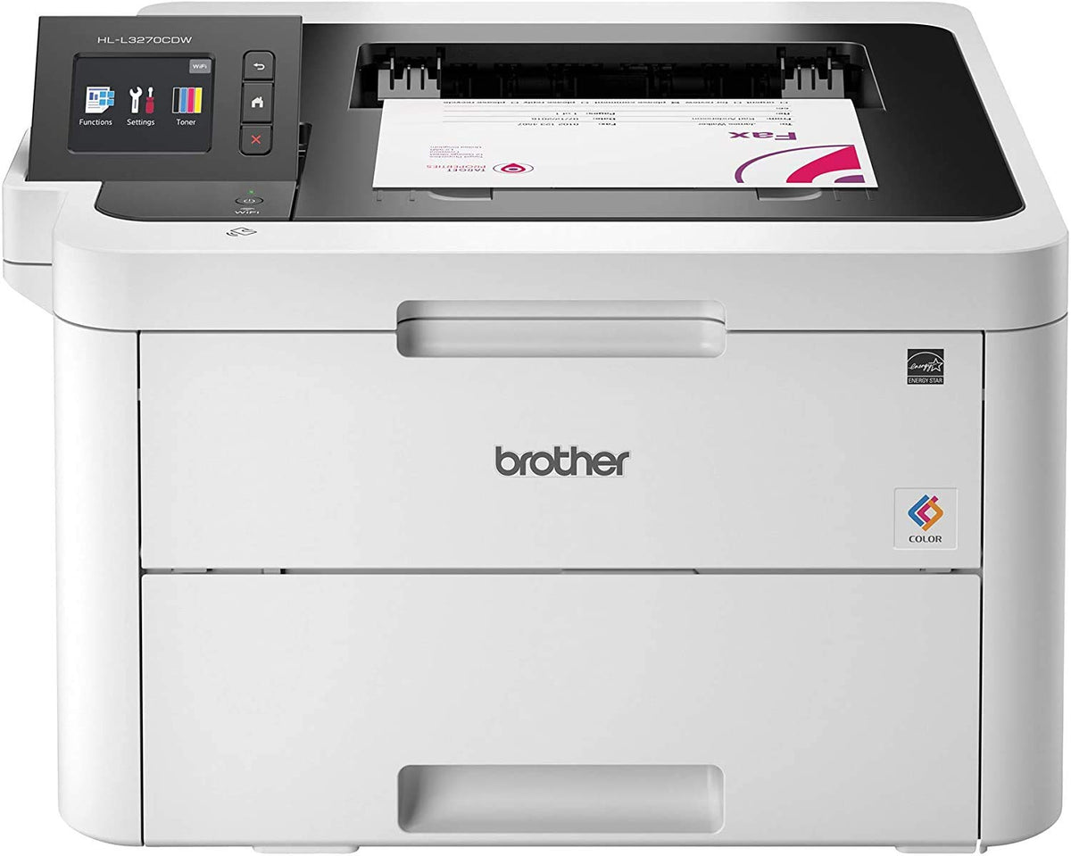 Brother HL-L3230CDW Compact Digital Color Printer Providing Laser Printer Quality Results with Wireless Printing and Duplex Printing, Amazon Dash Replenishment Ready, White