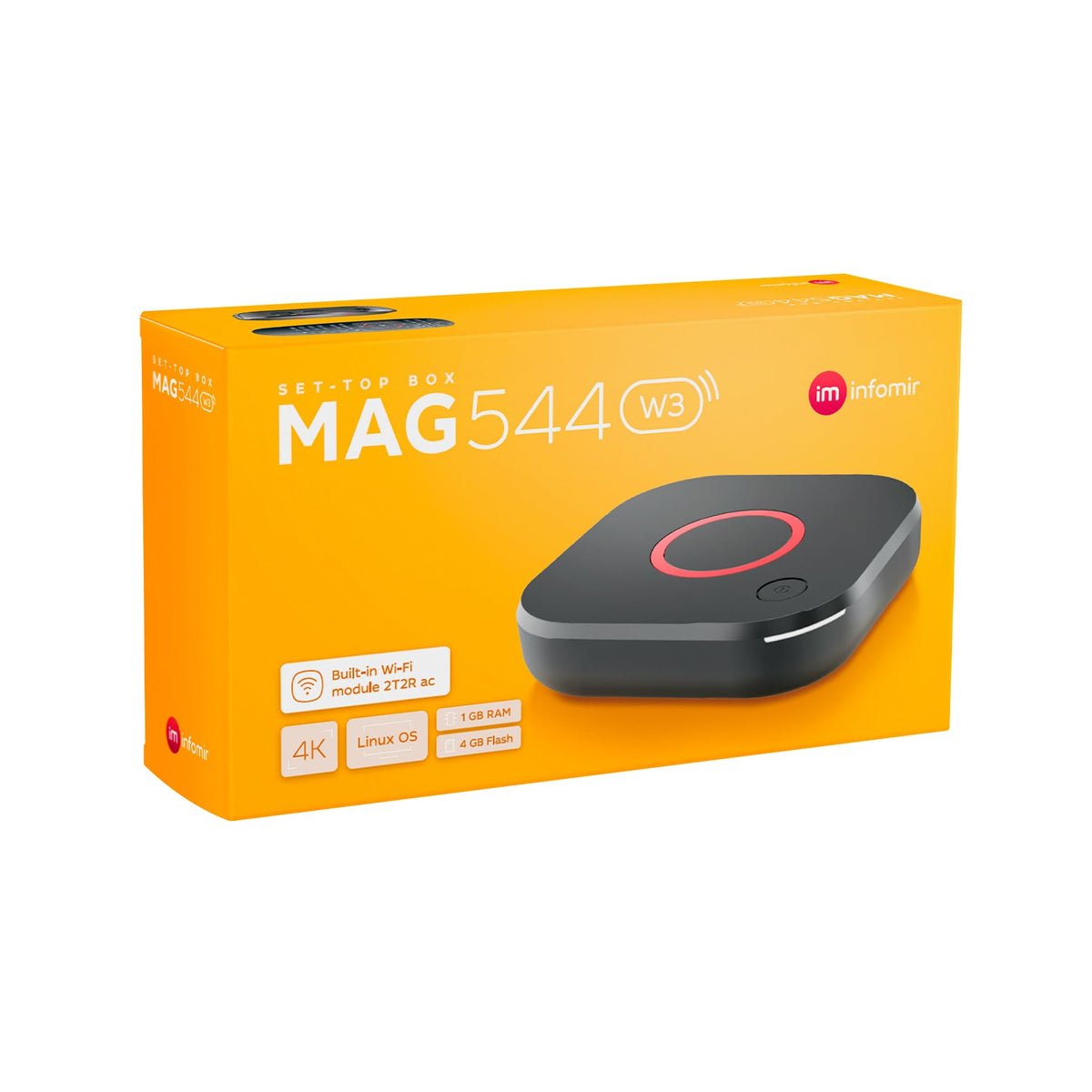 Infomir MAG544w3 4K Linux Set-Top Box, Dual-Band Wi-Fi, HDR, HDMI 2.1