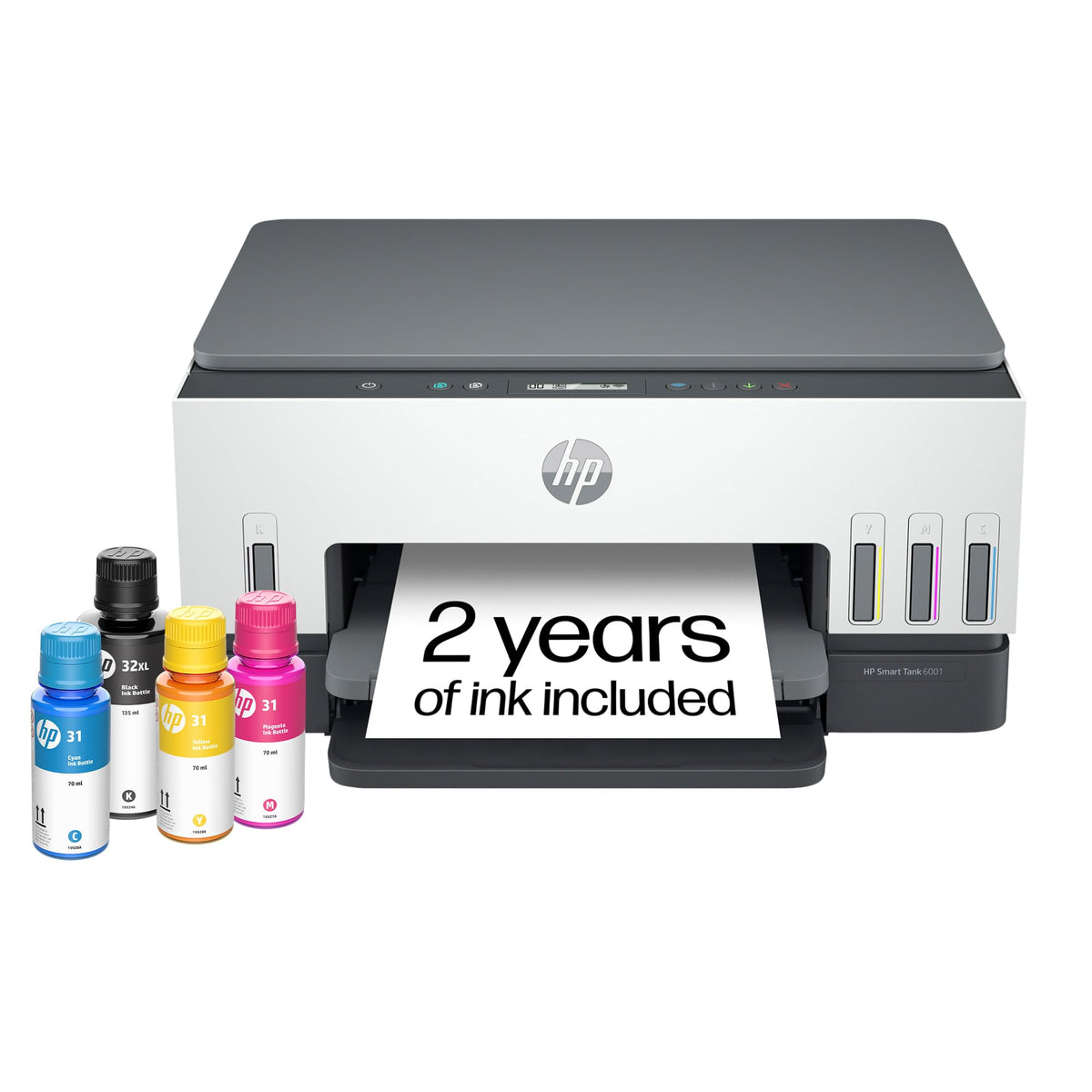HP Smart Tank 6001 Ink Tank Printer | 2 Years of Ink Included | All-in-One