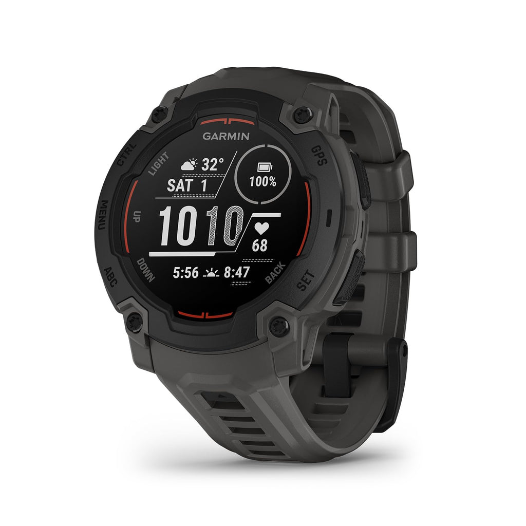 Garmin Instinct® E, Rugged GPS Smartwatch, 45mm, Charcoal