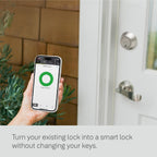 Yale Approach Smart Wi-Fi Deadbolt Retrofit Smart Lock, Unlimited Virtual Keys, App Remote Control, Keyless Entry - Black