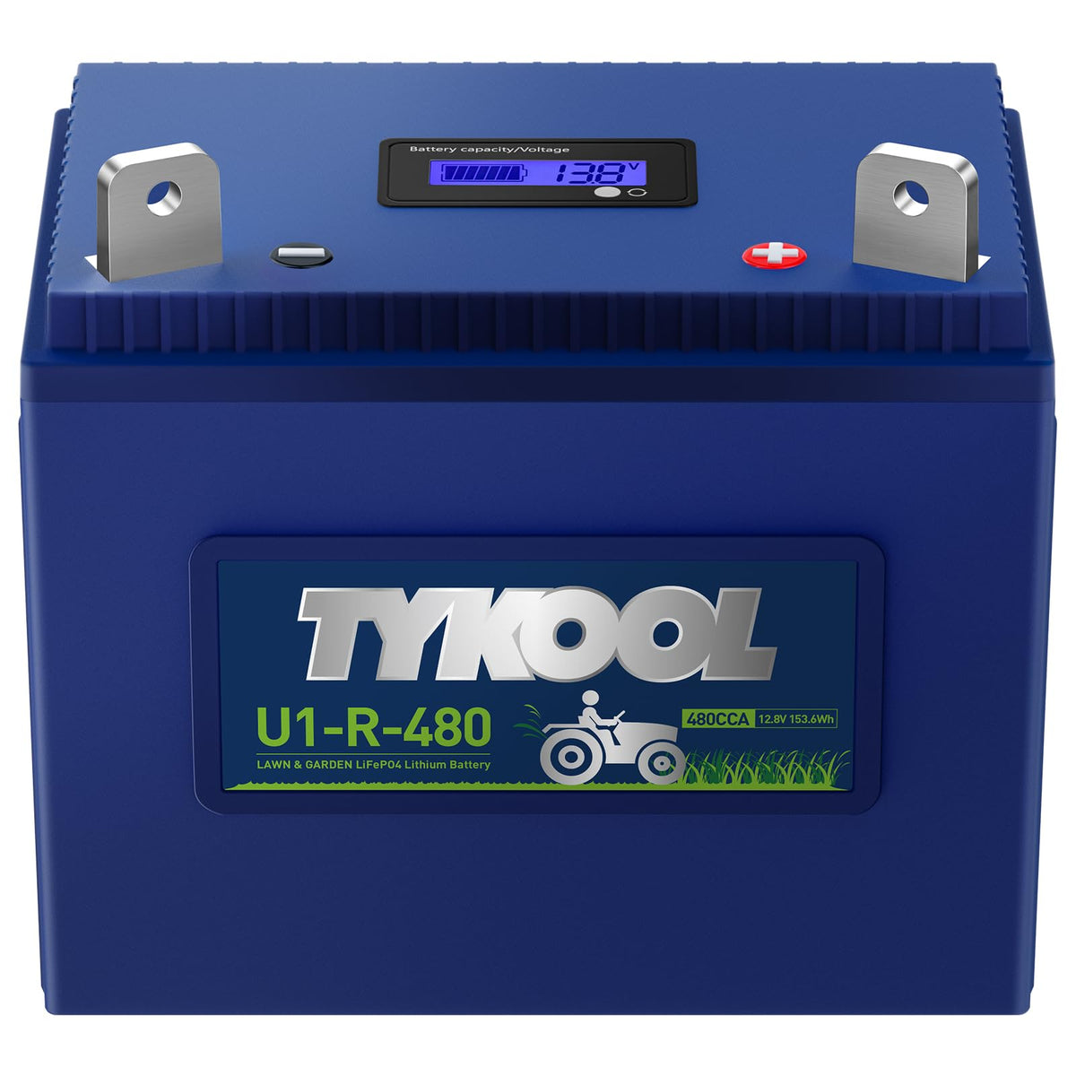 TYKOOL 480CCA, Group U1 Lithium LiFePO4 Lawn Mower Battery,Garden Tractor Battery, Fits for Ride on Lawn Tractor and Mower,Compatible with John Deere,Cub Cadet,Craftsman,Troy-Bilt Mower, and Generator