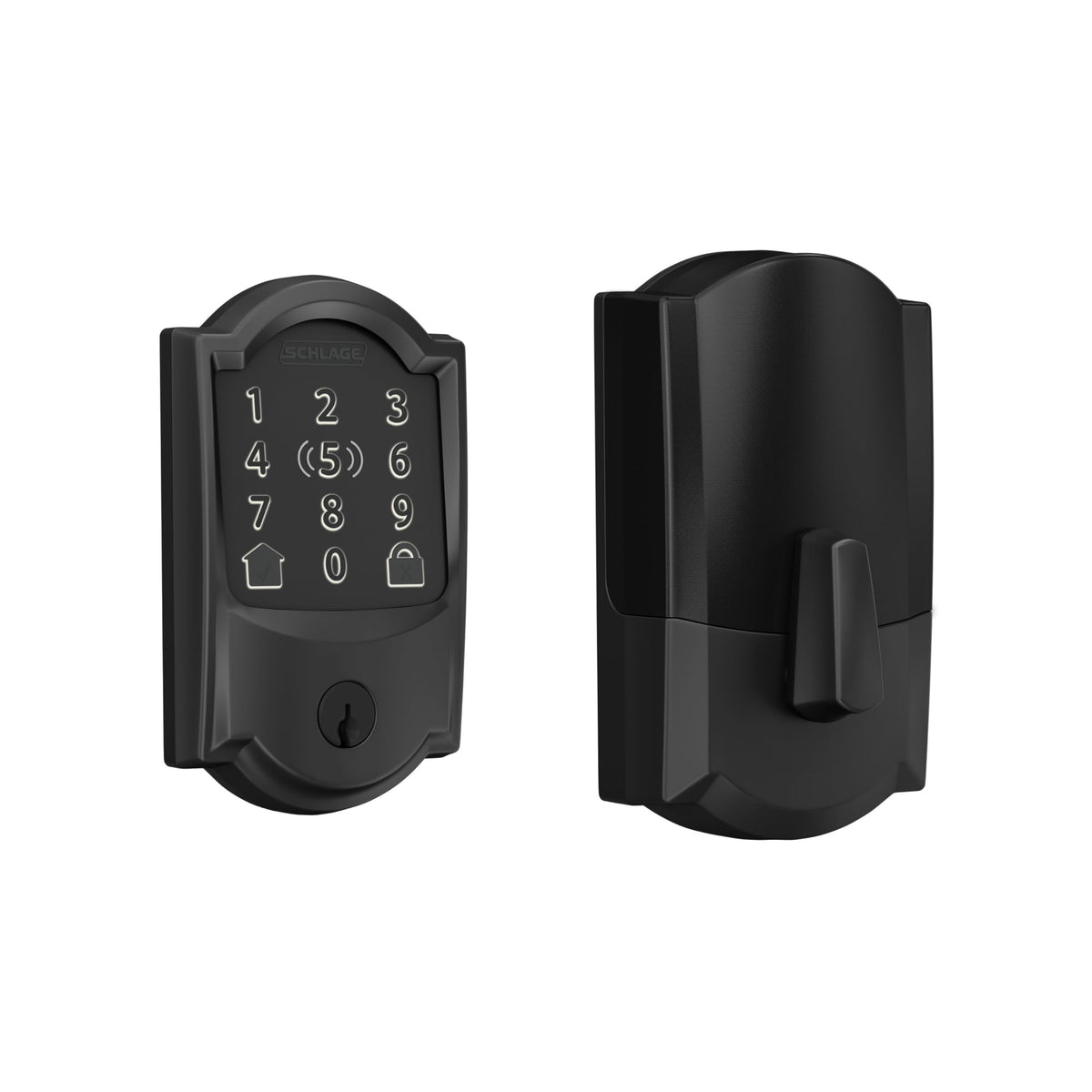 Schlage Encode Plus Smart WiFi Deadbolt Lock, Tap to Unlock, Satin Nickel