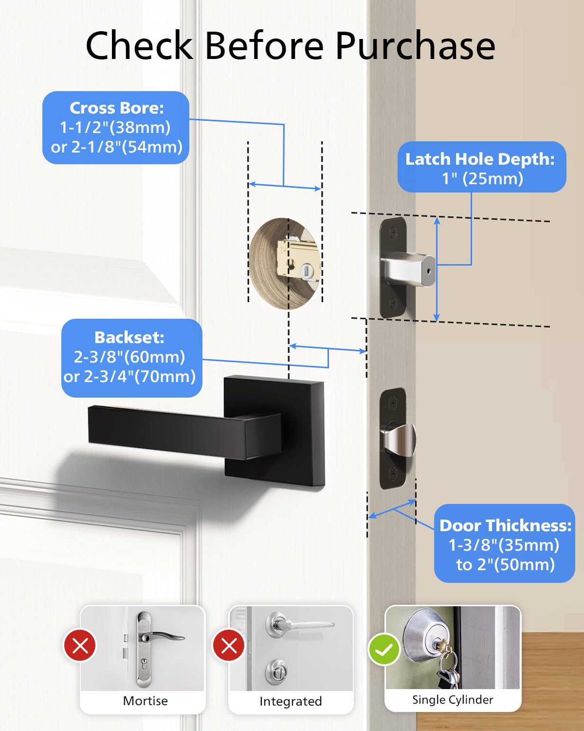 Philips Wi-Fi Smart Deadbolt Lock, Keyless Entry Door Locks for Front Door