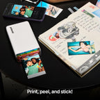 Polaroid Hi-Print + Paper Bundle - 2nd Generation Bluetooth Connected 2x3 Pocket Photo Dye-Sub Printer - White Printer + 40 Photos (6438)