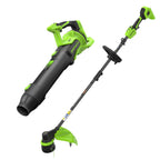 Greenworks 24V 12 in String Trimmer & 515 CFM Blower Combo, 3.0 Ah Battery