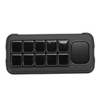 AI Voice Control Panel, 10 Mechanical LCD Macro Keys 2.01in Secondary Screen Voice Recognition Smart Home AI Control Panel, Multi Functional with (White)