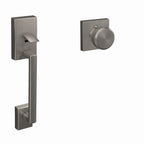 SCHLAGE Century Lower Half Entry Handleset, Latitude Lever, Matte Black