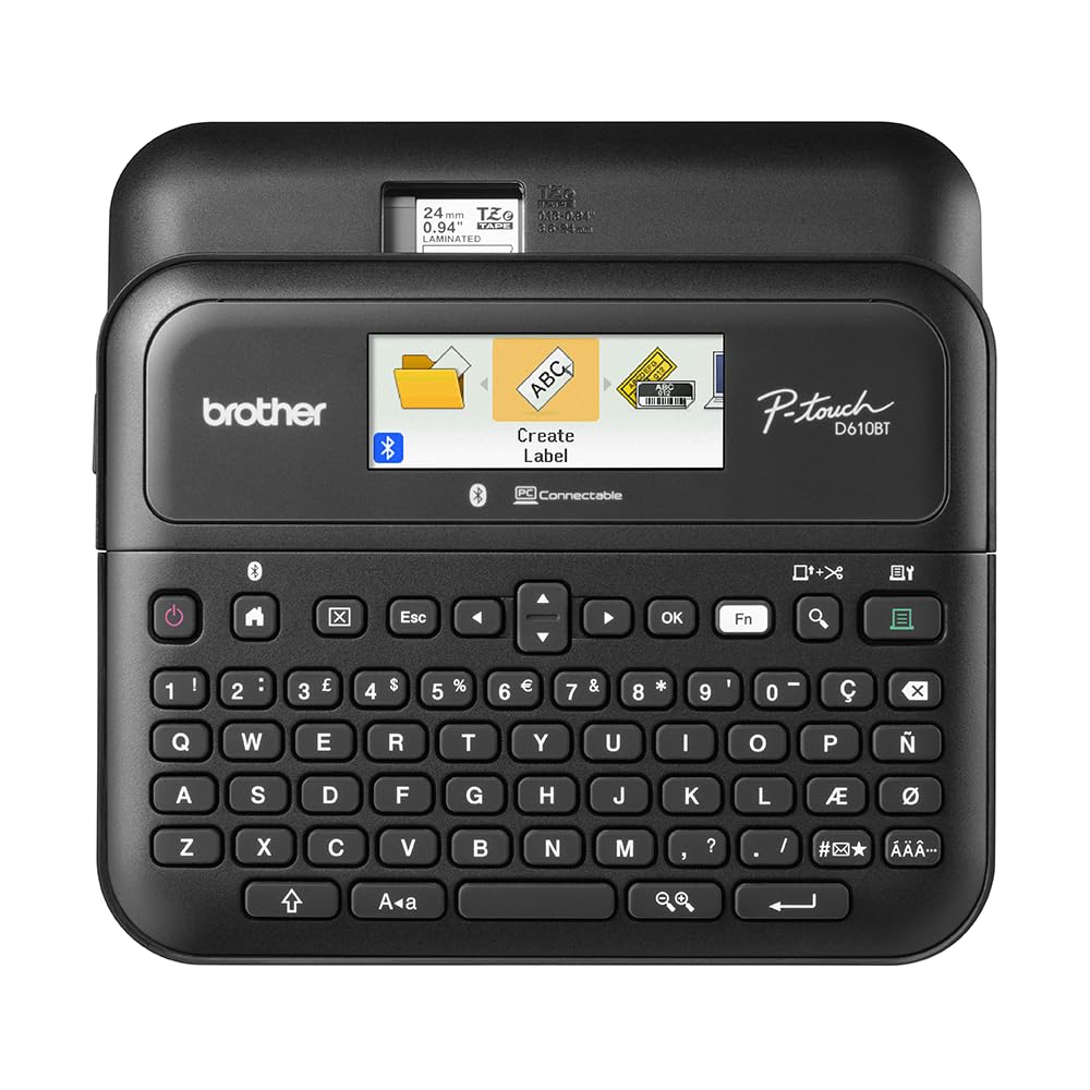 Brother P-Touch PT-D610BT Business Professional Connected Label Maker with Bluetooth®