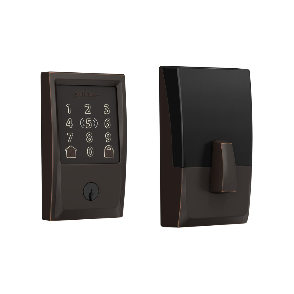 Schlage Encode Plus Smart WiFi Deadbolt Lock, Tap to Unlock, Satin Nickel