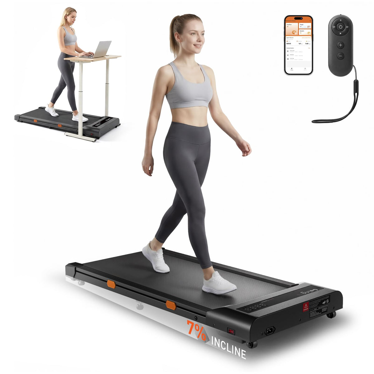 T10 Walking Pad Treadmill Powered By Bosch®, Under Desk