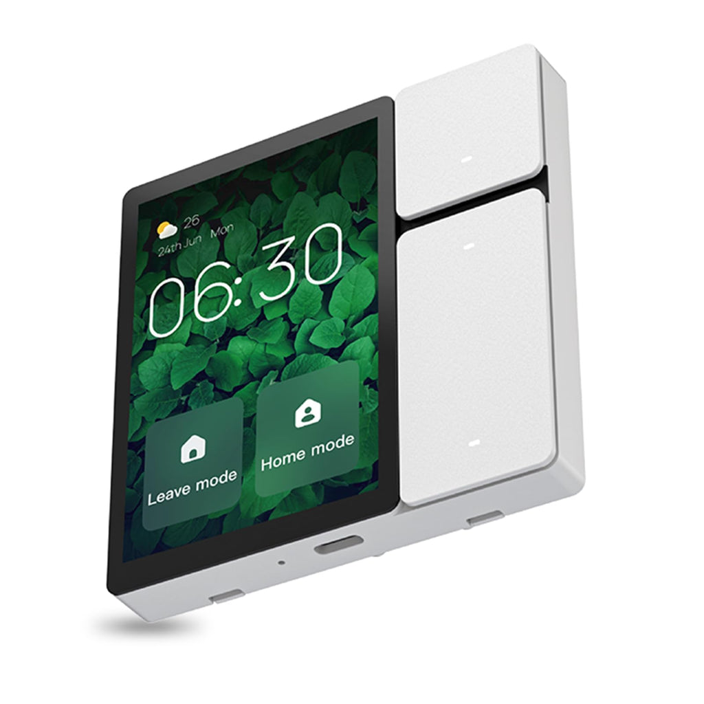Kavolet Voice Assistant Compatible Smart Panel with 3 Button Control for Smart Home Devices and Scenes White