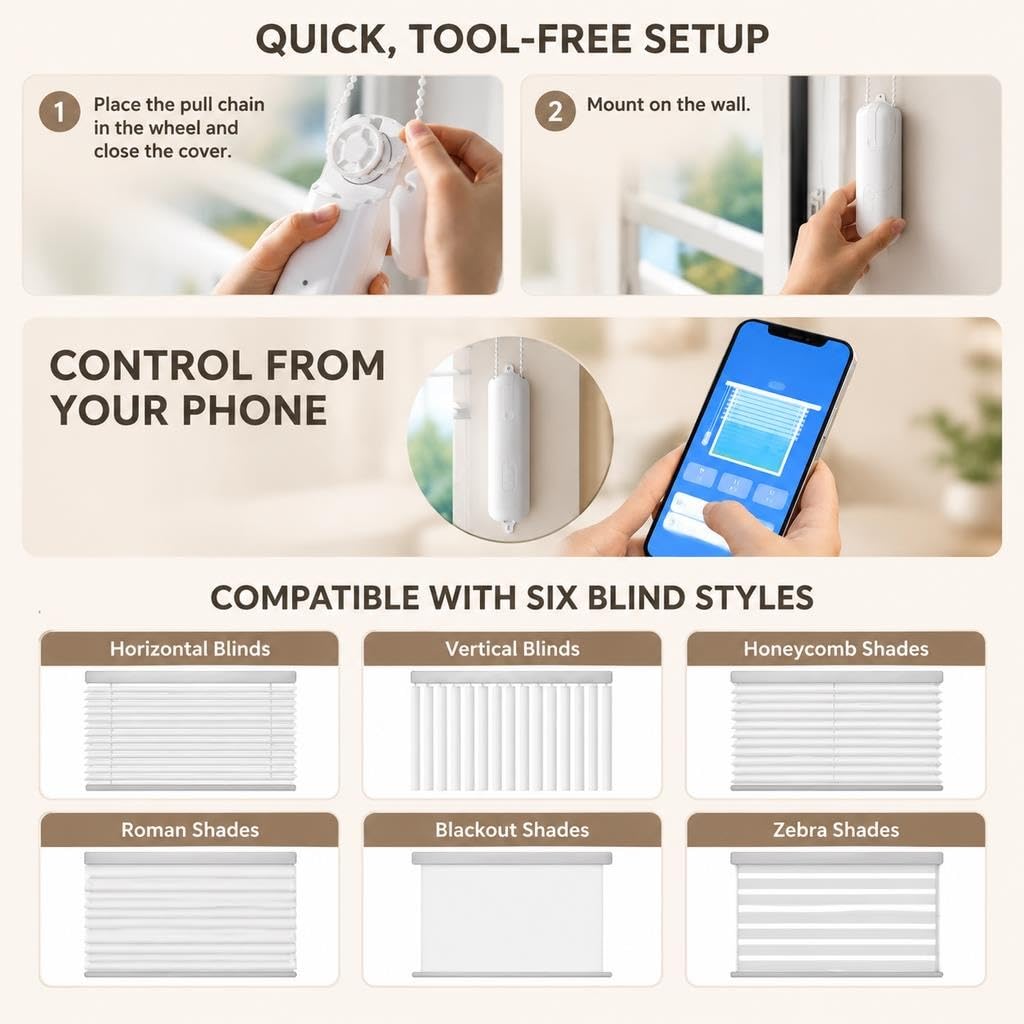 Smart Curtain Motor Slide-Out Remote Opener