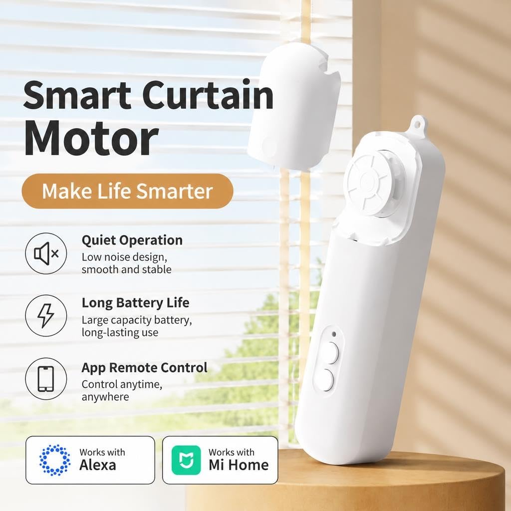 Smart Curtain Motor Slide-Out Remote Opener