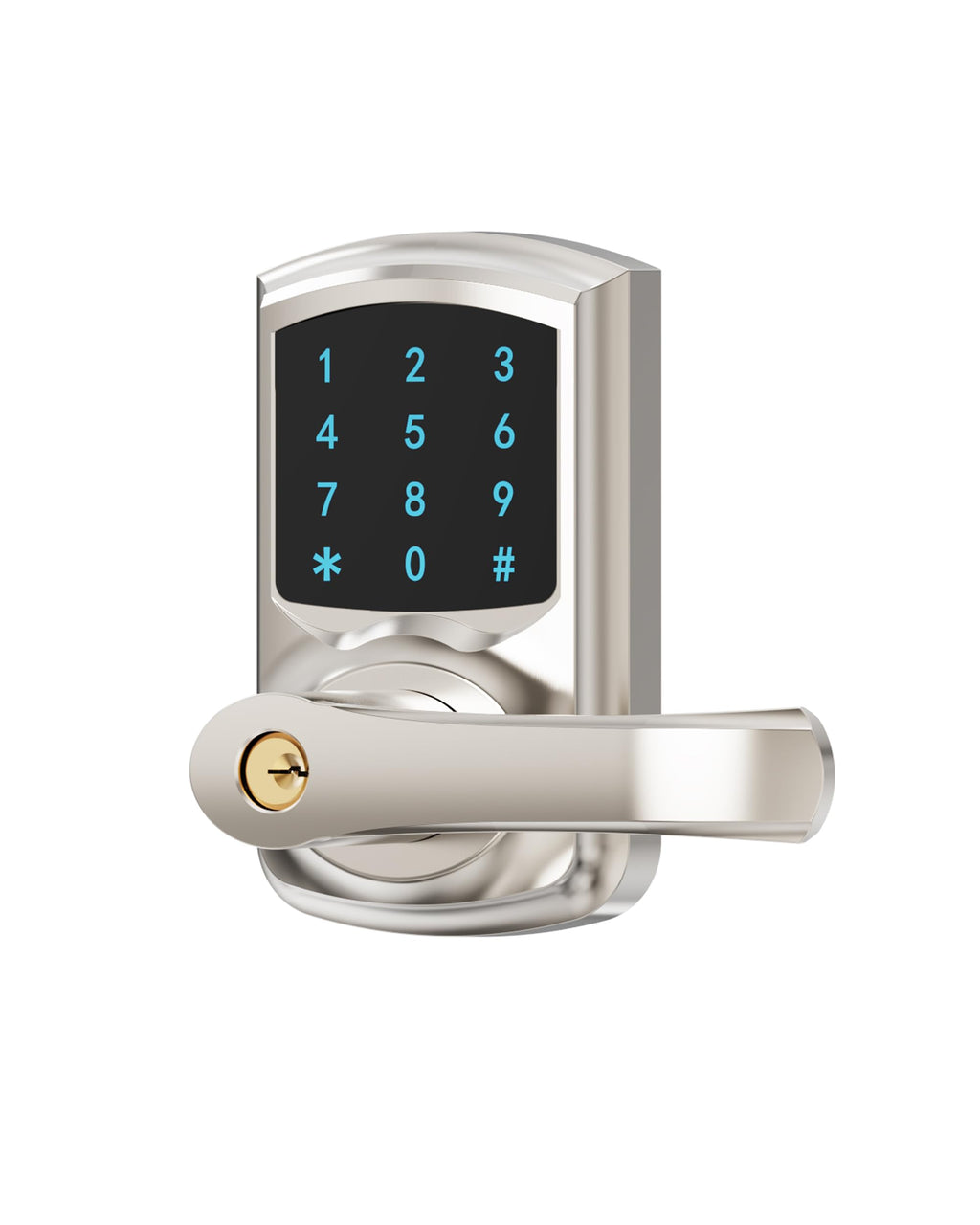 Keypad Keyless Entry Door Lock with Handle Smart Digital Deadbolts 4 Pack