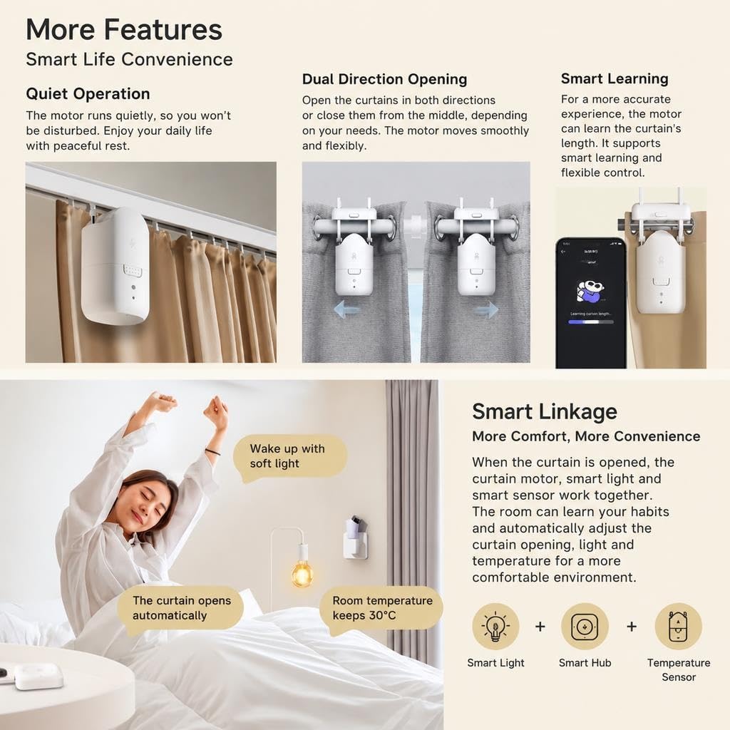 Smart Curtain Motor Slide-Out Remote Control